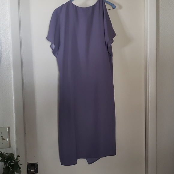 Adrianna Papell draped front shift dress size 10 - Picture 4 of 5